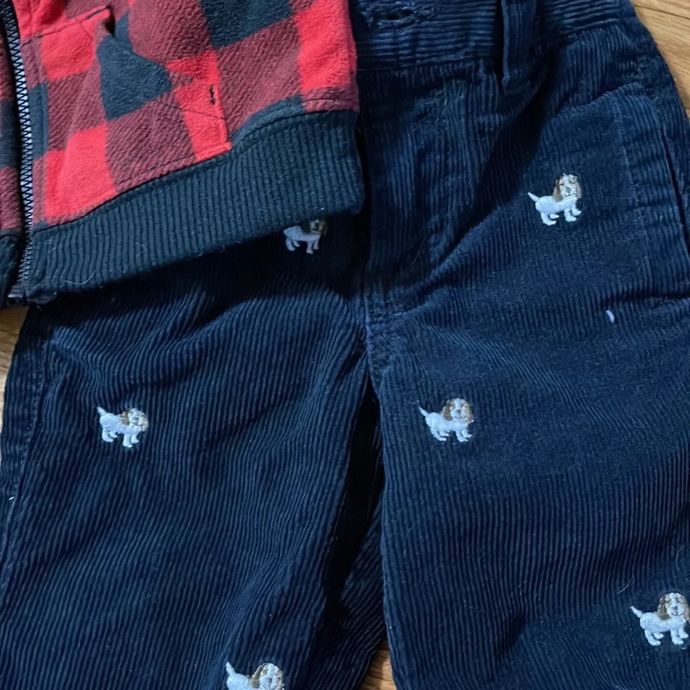 Bundle lot outfit Carters Vest Gymboree Beagle Pants